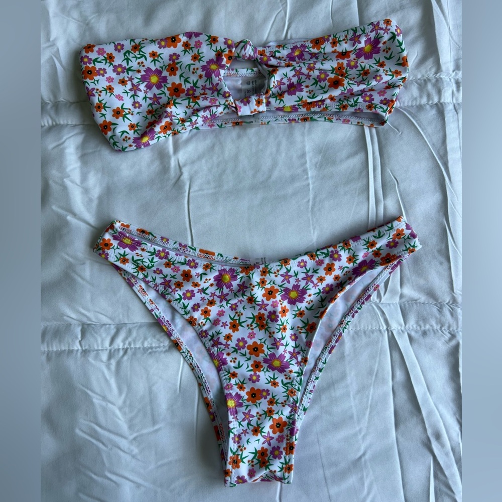 strapless shein bikini